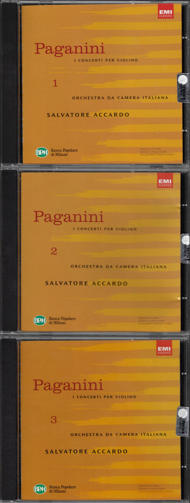 Accardo: Paganini Violin Concerti (compl) - EMI 8 26228 2 (3CD box set)