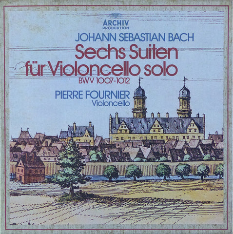Fournier: Bach 6 Suites for Solo Cello - Archiv 2710 005 (3LP box set)