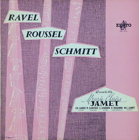 Jamet Quintet: Ravel, Roussel & Schmitt - Erato LDE 3173