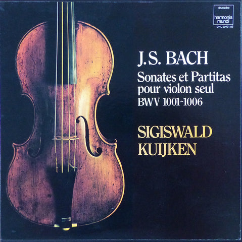 Kuijken: Bach Sonatas & Partitas for Solo Violin - DHL 20401.03 (3LP box set)