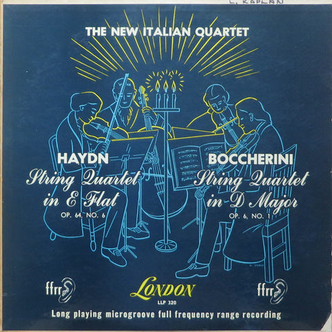 New Italian Quartet: Haydn Op. 64 No. 6, etc. - London LLP 320