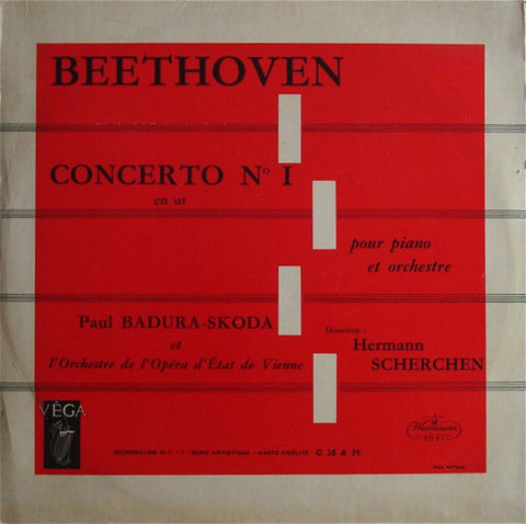 LP - Badura-Skoda: Beethoven Piano Concerto No. 1 Op. 15 - Vega C 30 A 79