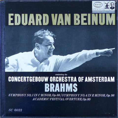 Beinum: Brahms Symphonies Nos. 1 & 4, etc. - Epic SC 6033 (2LP box set)