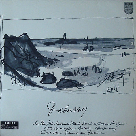 LP - Beinum: Debussy La Mer, Trois Nocturnes, Etc. - Philips A 00441 L