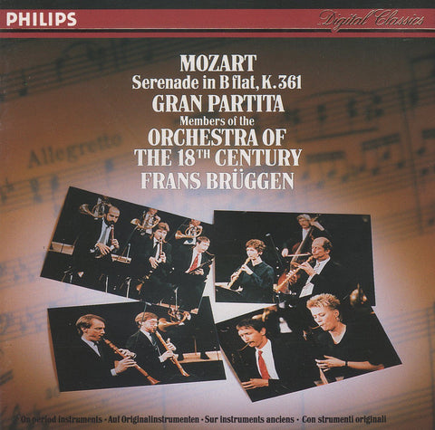 Brüggen: Mozart Serenade No. 13 (Gran Partita) - Philips 422 338-2