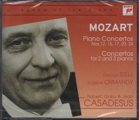 CD - Casadesus: Mozart Piano Concertos 12/15/17/20/24/10 - Sony 5033962 (3CD Set, Sealed)