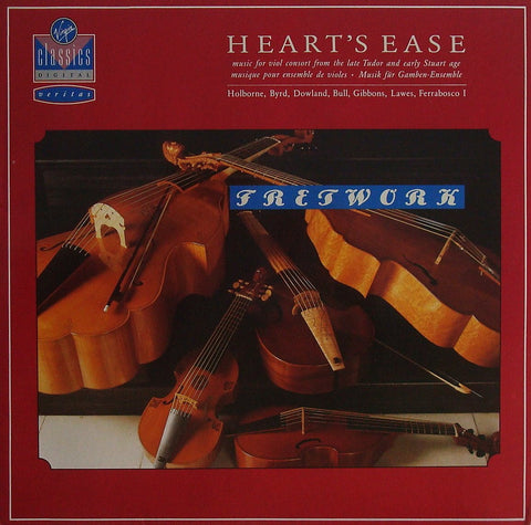 LP - Fretwork: "Heart's Ease" (Music Of Byrd, Dowland, Et Al.) - Virgin VC 7 90706-1 (DDD)