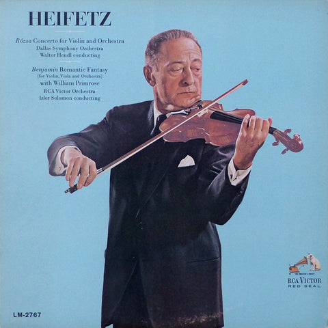 Heifetz: Rozsa Violin Concerto + Benjamin (Primrose) - RCA LM-2767