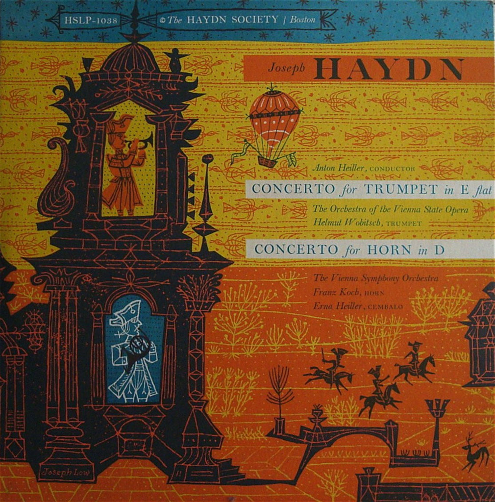 LP - Wobitsch: Haydn Trumpet Concerto / Koch: Horn Concerto - Haydn Society HSLP-1038