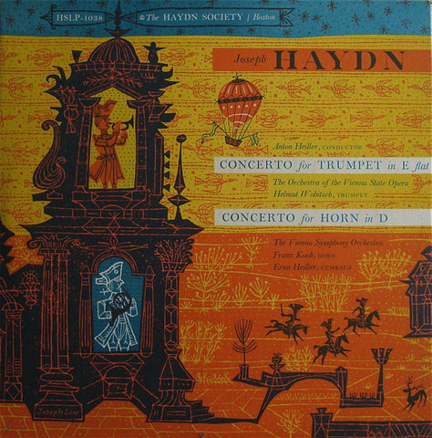 LP - Wobitsch: Haydn Trumpet Concerto / Koch: Horn Concerto - Haydn Society HSLP-1038
