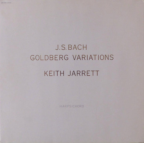 Jarrett: Bach Goldberg Variations BWV 988 - ECM 1395