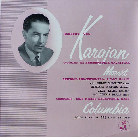 Karajan/Philharmonia: Mozart K. 525 + K. 279b - Columbia 33CX 1178