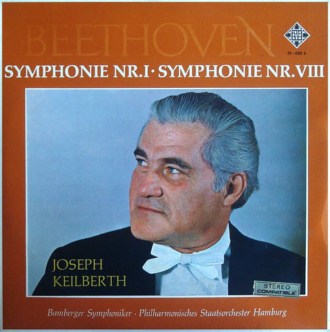 LP - Keilberth: Beethoven Symphonies 1 & 8 - Spanish Telefunken TF-420 S