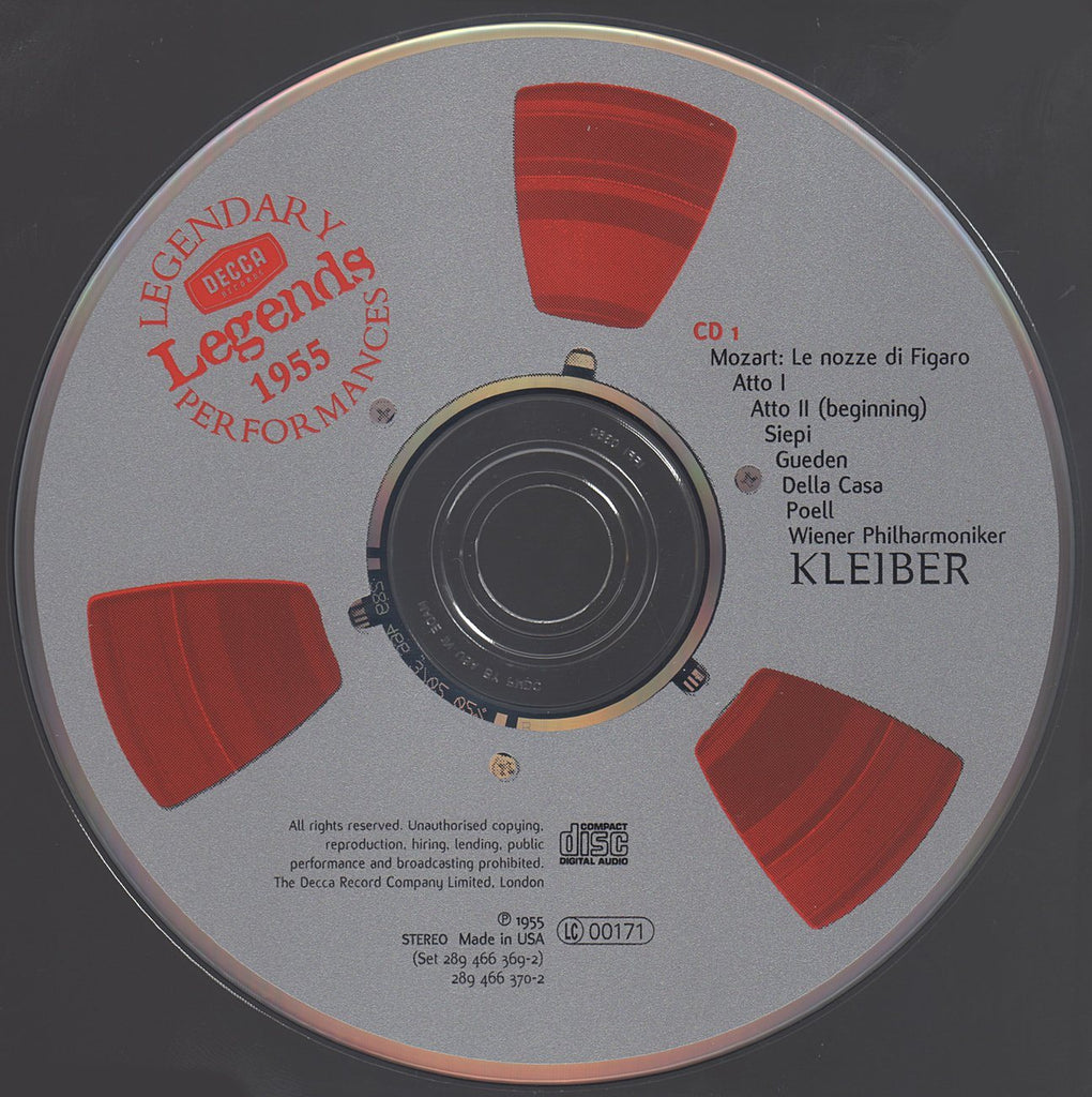 Kleiber: Mozart Marriage of Figaro - Decca Legends 466 369-2 (3CD set)
