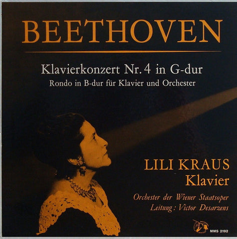 LP - Kraus/Desarzens: Beethoven Piano Concerto No. 4 Op. 58 + Rondo WoO 6 - MMS 2192