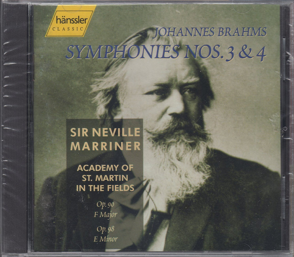 Marriner: Brahms Symphonies Nos. 3 & 4 - hänssler 98.187/044 (sealed, club)