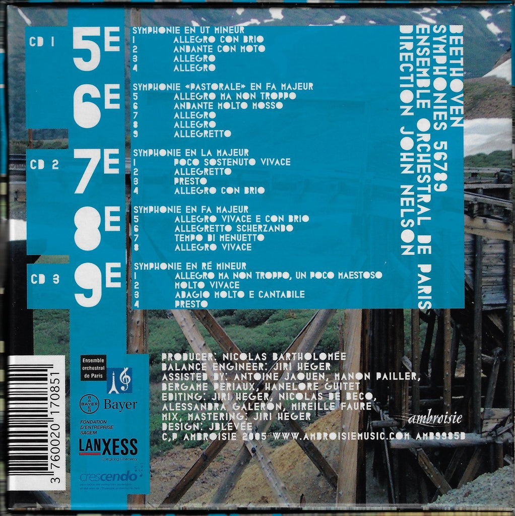 Nelson: Beethoven Symphonies Nos. 5-9: Ambroise AMB9985 (3CD set)
