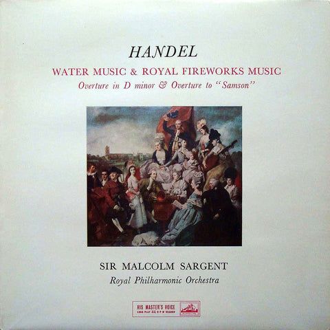 LP - Sargent/RPO: Handel Royal Fireworks & Water Music Suites - ALP 1710
