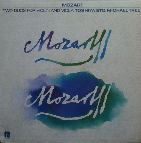 LP - Tree & Eto: Mozart Duos For Violin & Viola K. 423 & K. 424 - Nonesuch N-78005