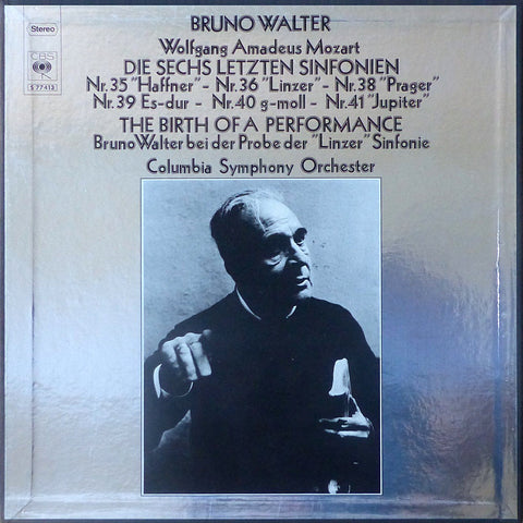 Walter: Birth of a Performance (Mozart Symphonies + Rehearsal) - CBS S 77413 (4LP box set)