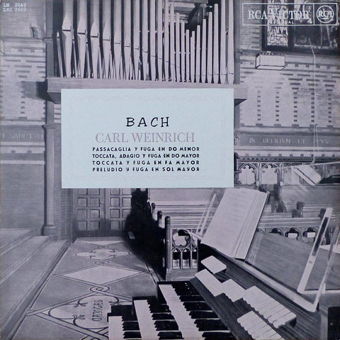 Weinrich: Bach Passacaglia BWV 582, etc. - RCA Spain LM-2649