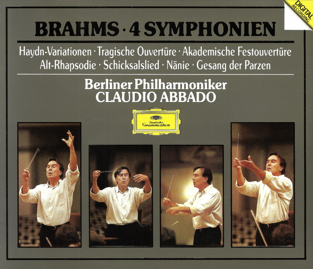 Abbado/BPO: Brahms 4 Symphonies, etc. - DG 435 683-2 (4CD set)