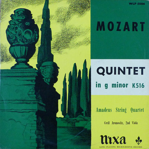 Amadeus Quartet: Mozart String Quintets (Aronowitz) - Nixa WLP 5086