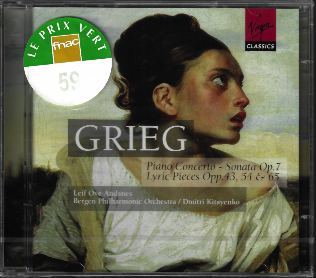 Andsnes: Grieg Concerto, Sonata, Lyric Pieces - Virgin 5 61745 2 (2CD set, sealed)