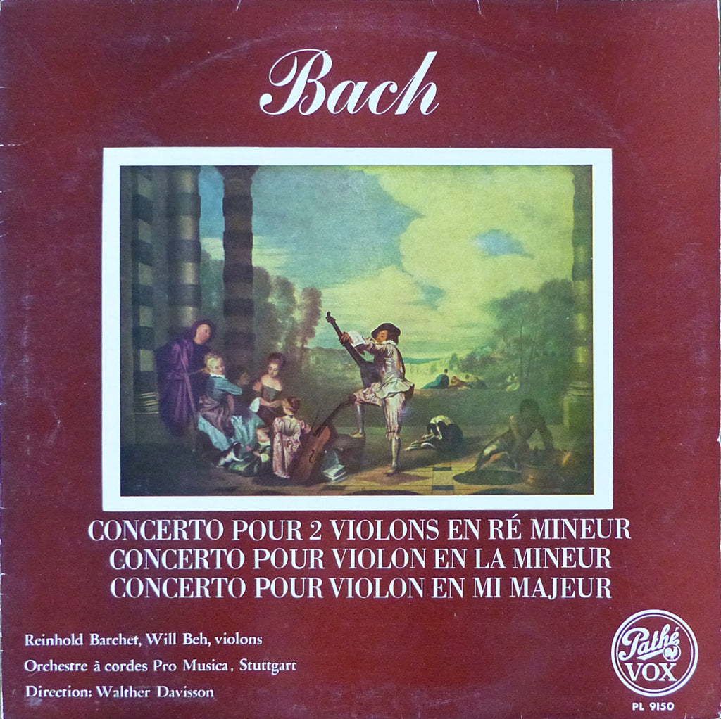 Barchet: Bach Concertos BWV 1041-1043 (Beh) - Pathé/Vox PL 9150