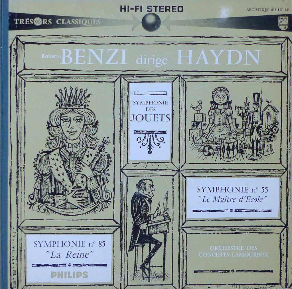 Benzi: Haydn Symphonies 55 & 85 + Toy Sym - Philips 835.117 LY