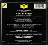 Bernstein/VPO: Brahms 4 Symphonies, etc. - DG 415 570-2 (4CD set, sealed)