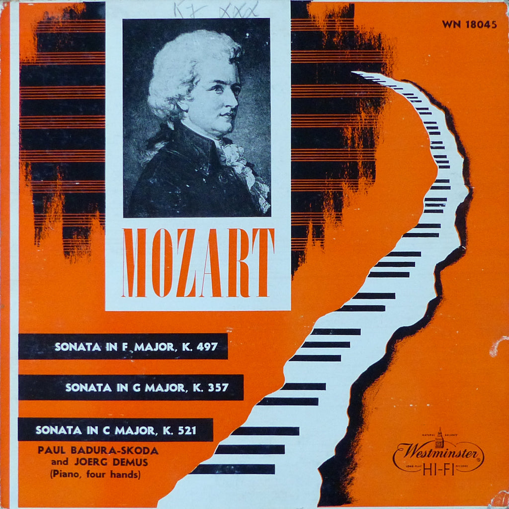 Badura-Skoda & Demus: Mozart Sonatas for 4 Hands - Westminster WN 18045