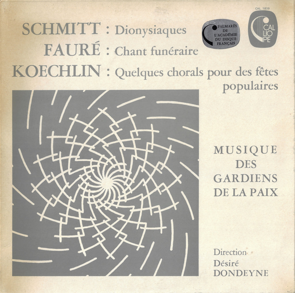 Dondeyne: Schmitt Dionysiaques + Koechlin, et al. - Calliope CAL. 1839