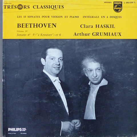Grumiaux/Haskil: Beethoven "Kreutzer" Sonata, etc. - Philips L 00.430 L