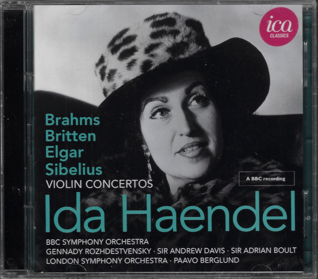 Haendel: Violin Concerti by Britten, Sibelius, et al. - ICAC 5185 (2CD set, sealed)
