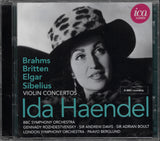 Haendel: Violin Concerti by Britten, Sibelius, et al. - ICAC 5185 (2CD set, sealed)