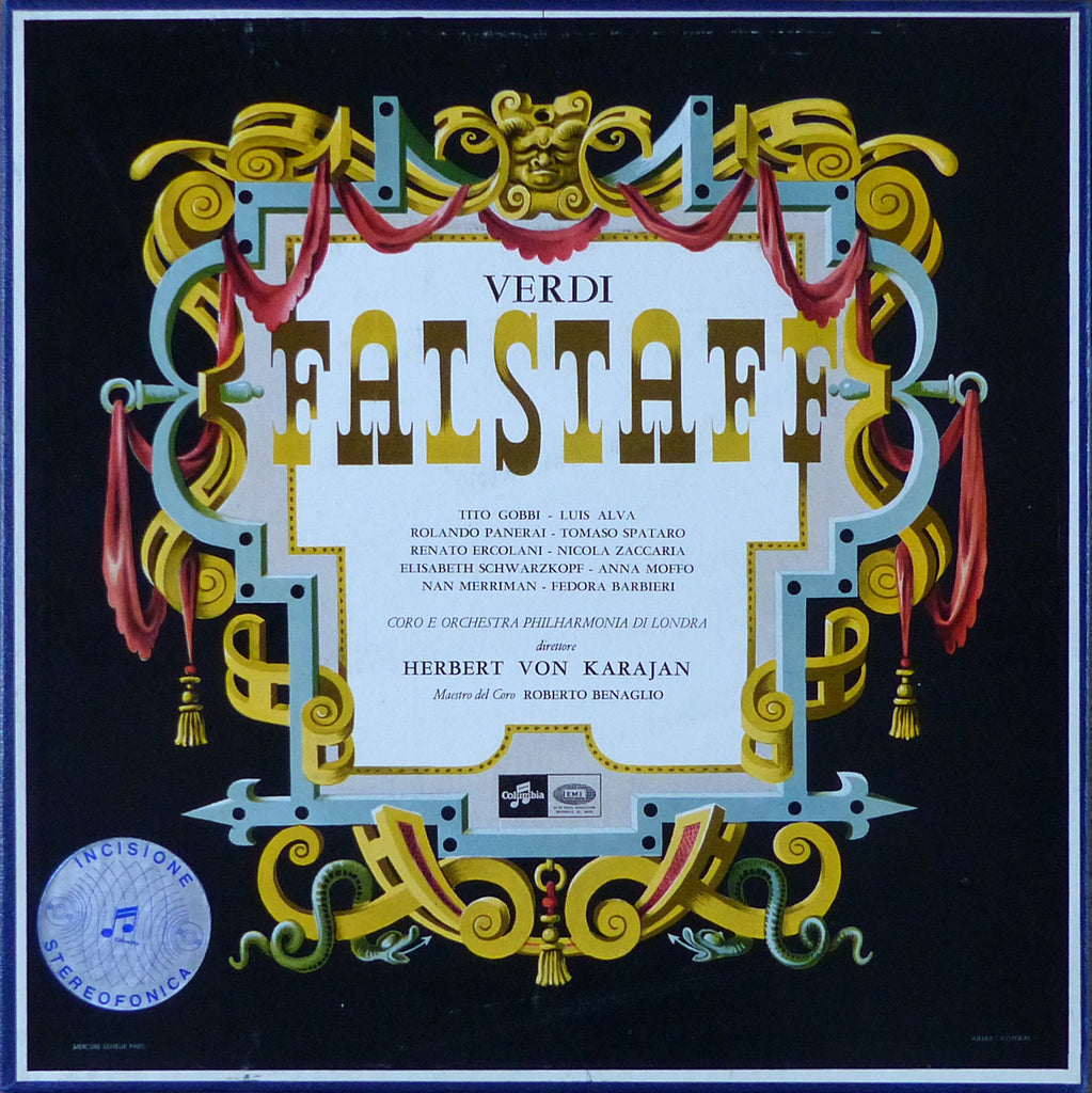Karajan: Verdi Falstaff (Gobbi, et al.) - Columbia SAXQ 7324/26 (3LP box set)