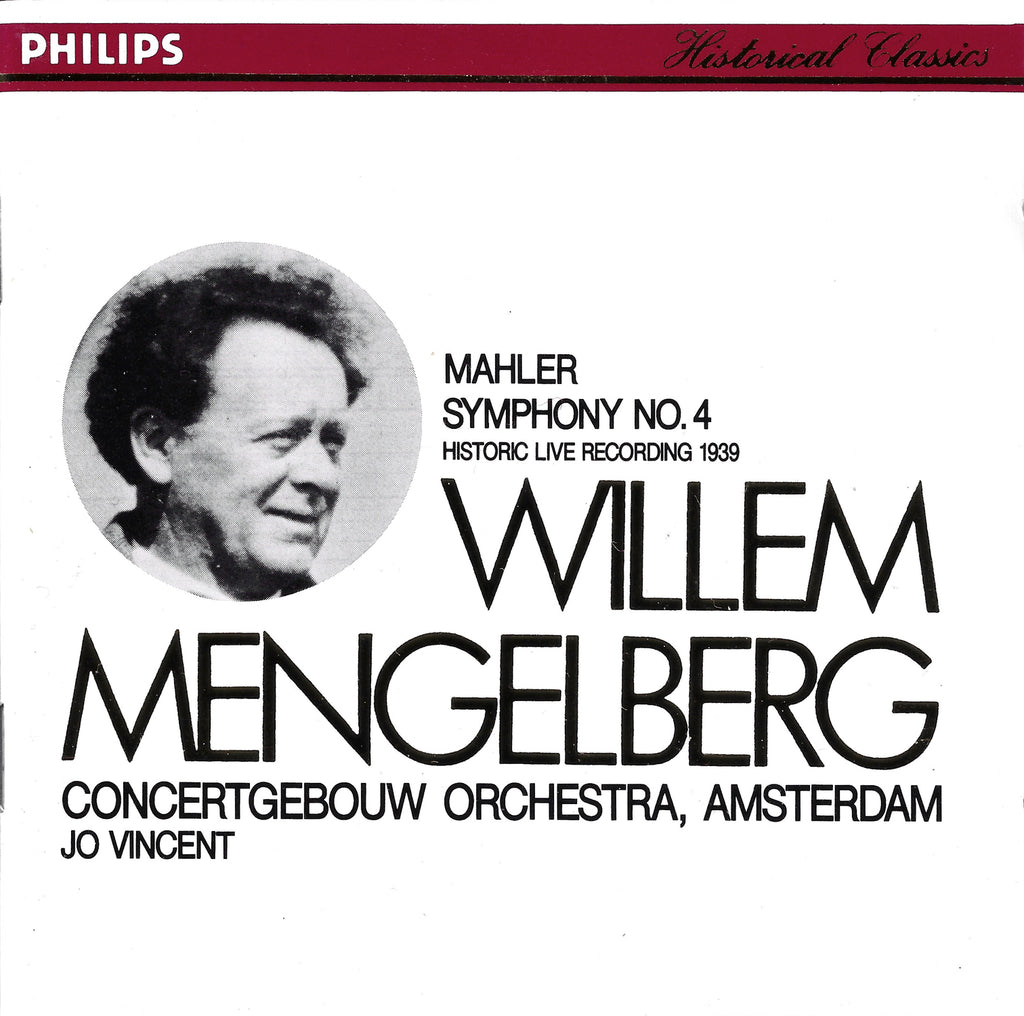Mengelberg: Mahle Symphony No. 4 (Vincent) - Philips 416 211-2