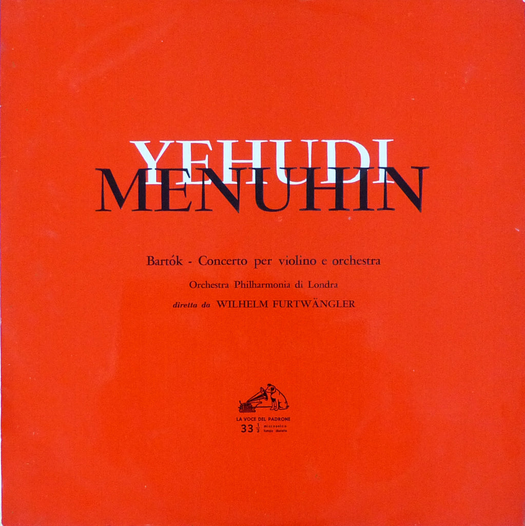 Menuhin/Furtwangler: Bartok Violin Concerto - La Vode del Padrone QALP 10158