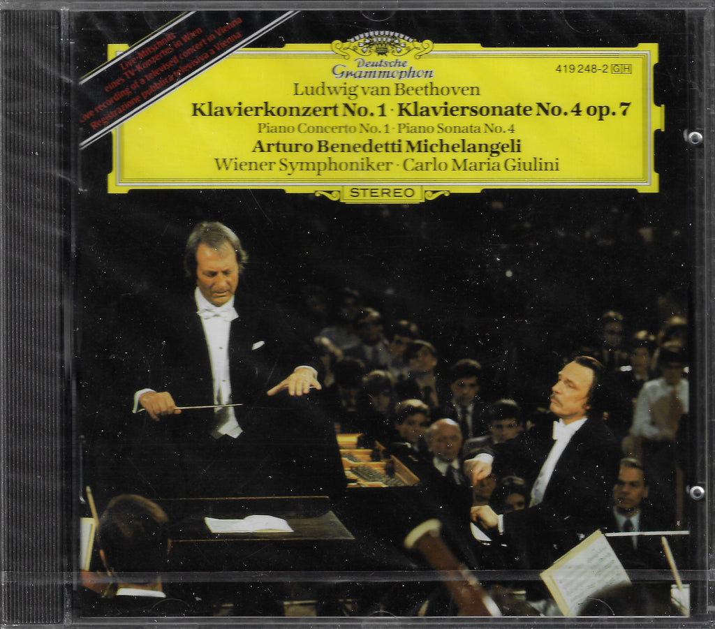 Michelangeli: Beethoven Piano Concerto No. 1, etc. - DG 419 248-2 (sealed)