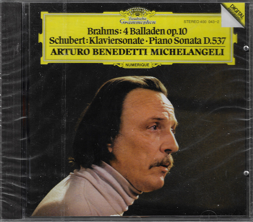 Michelangeli: Brahms Ballades + Schubert - DG 400 043-2 (sealed)