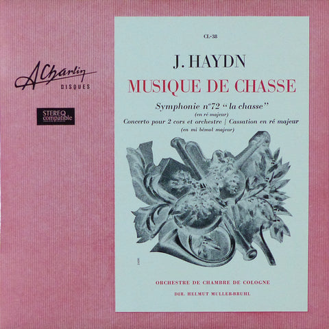 Muller-Bruhl: Haydn Symphony No. 72, etc. - Charlin CL-38