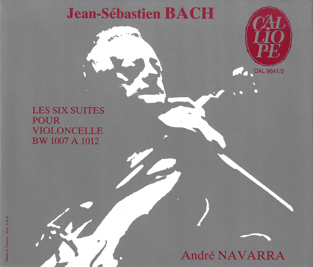 Navarra: Bach 6 Suites for Solo Cello - Calliope CAL 9641/2 (2CD set)