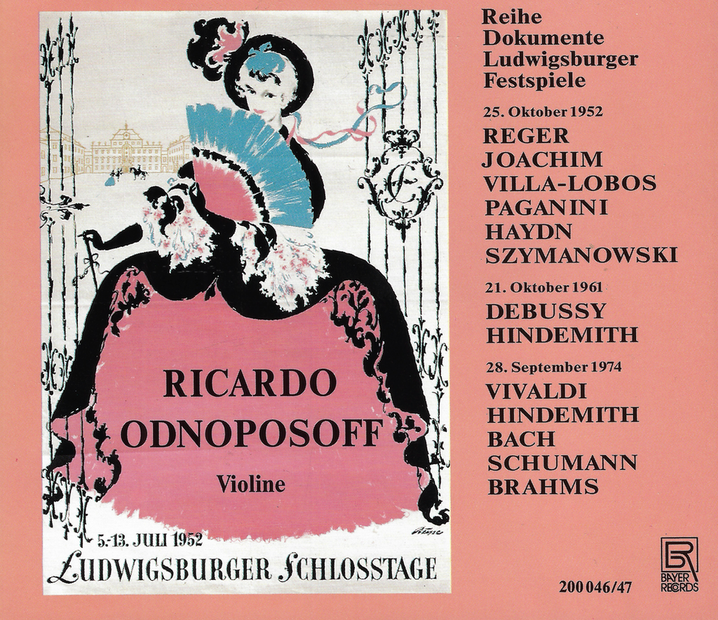 Odnoposoff: "live" at the Ludwisburger Festival - Bayer 200 046/47 (2CD set)