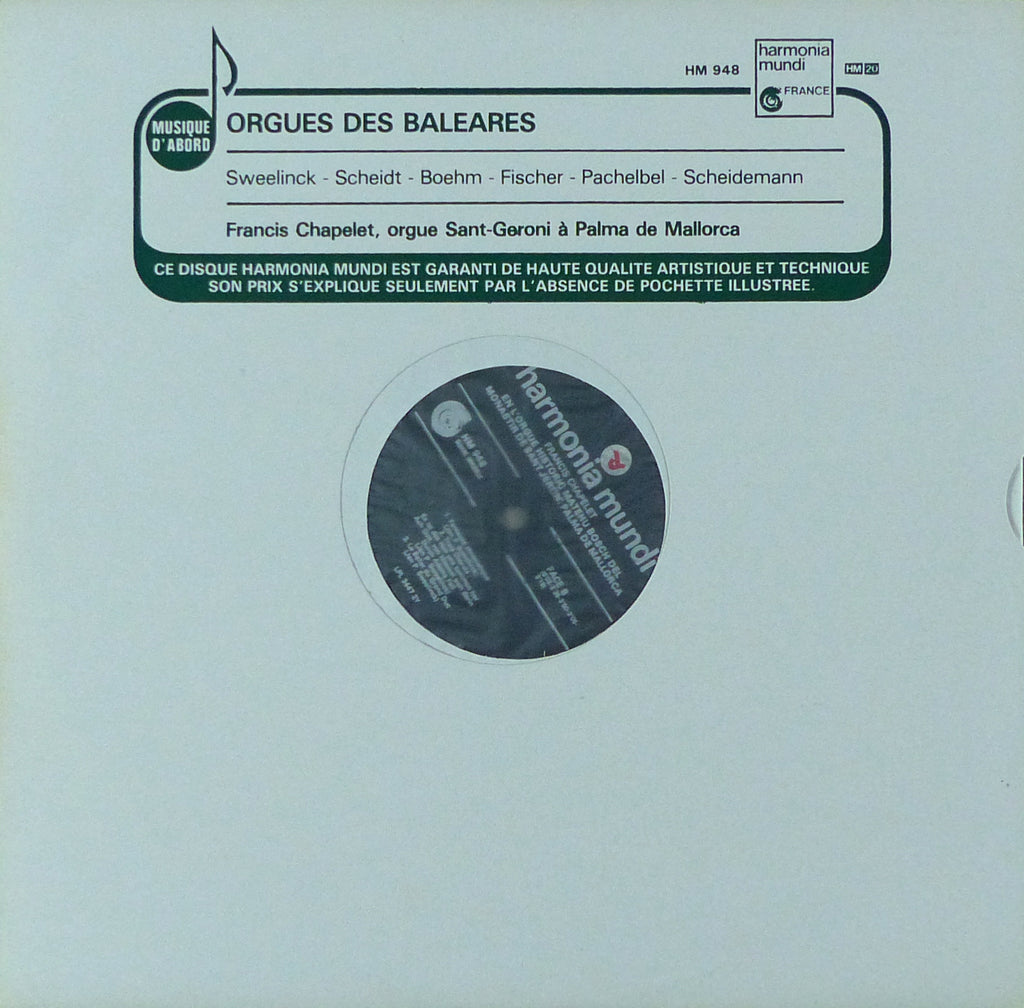 Organs of the Beleares (Sweelinck, et al.) - Harmonia Mundi HM 948