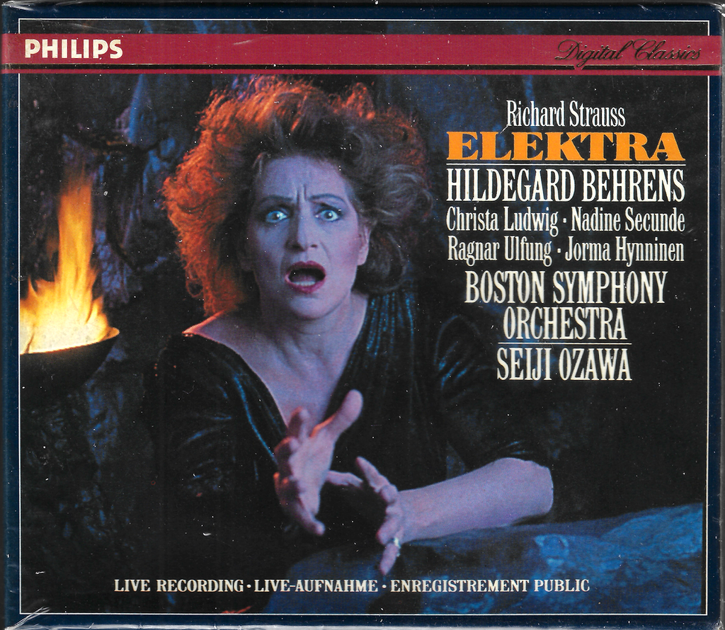 Ozawa/Behrens/BSO: Strauss Elektra - Philips 422 574-2 (2CD set, sealed)