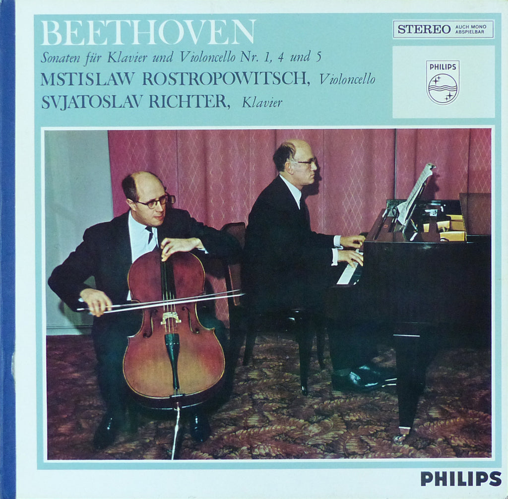 Rostropovich: Beethoven Cello Sonatas 1, 4 & 5 - Philips 839 602 LY