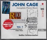 Schleiermacher: Cage Compl Piano Music Vol. 1 - MDG 613 0781-2 (2CD set, sealed)