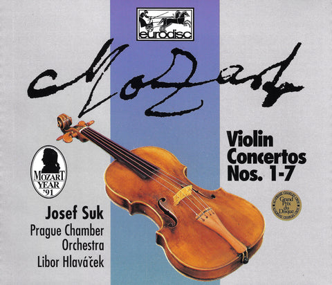 Suk: Mozart 7 Violin Concertos, etc. - Eurodisc VD 69255 (3CD set)