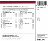 Szeryng/Walcha: Bach Sonatas BWV 1014-1019: Philips 416 876-2 (2CD set)